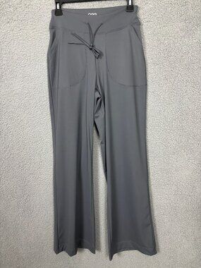 OQQ Women's Gray Drawstring Wide-Leg Yoga/Gym/Exercise Pants Size Medium NWOT's